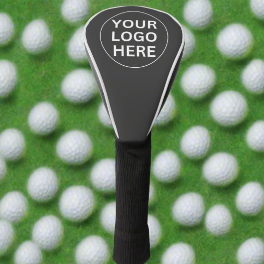 Graues Logo l Werbe-Berufliche Markenbezeichnung Golf Headcover