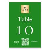 Graues Logo QR Tischnummer (Vorderseite)