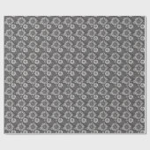 Graues Mandala Geschenkpapier (Flach)