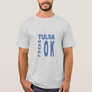Graues Mann-T-Shirt TULSA TRIP OKLAHOMA T-Shirt