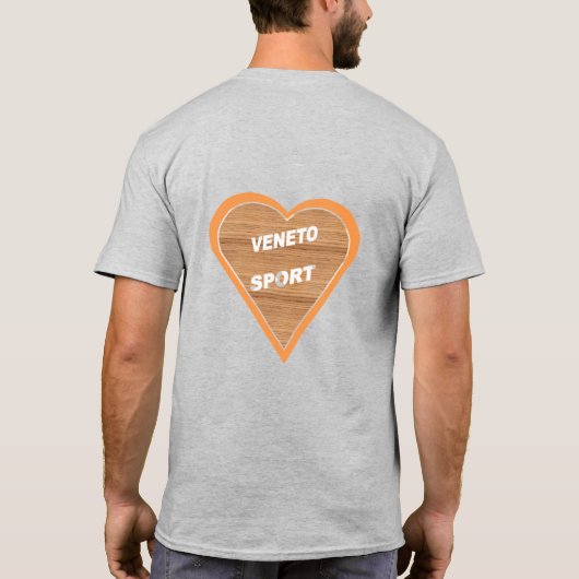 Graues Mannsshirt VENETO SPORT T-Shirt (Rückseite)