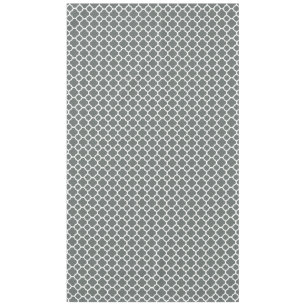 Graues marokkanisches Quatrefolienmuster Tischdecke