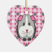 Graues Meerschweinchen Keramikornament (Rechts)