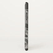 Graues militärisches Tarnmuster mit Namen Case-Mate iPhone Hülle (Hinten/Rechts)