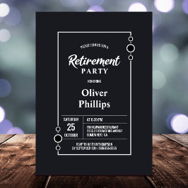 Graues Minimalistisches Party Einladung