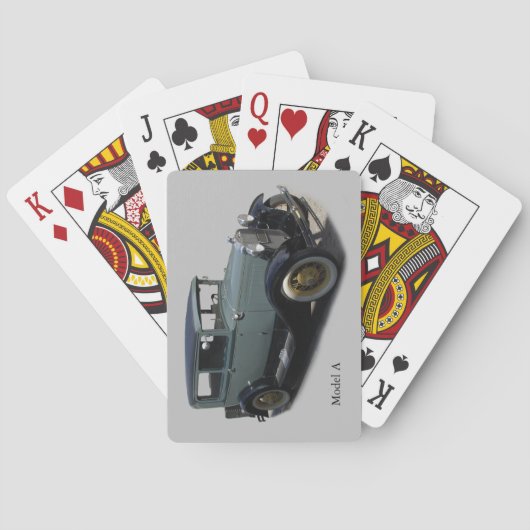 Graues Modell A Spielkarten (Rückseite)
