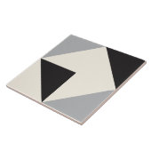 Graues modernes geometrisches Formmuster Fliese (Seite)