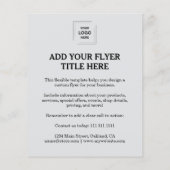 Graues modernes Geschäfts-Flyerdesign nach Maß Flyer (Hinten)