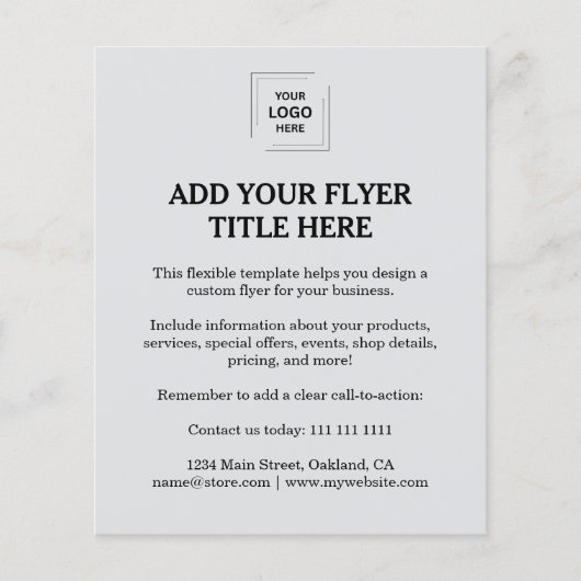 Graues modernes Geschäfts-Flyerdesign nach Maß Flyer (Vorne)