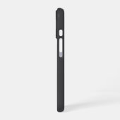 Graues modernes Geschäftslogo & QR-Code Werbemitte iPhone 16 Hülle (Linke Seite)