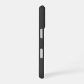 Graues modernes Geschäftslogo & QR-Code Werbemitte iPhone 16 Hülle (Rechte Seite)