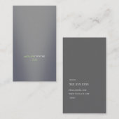 Graues modernes visitenkarte (Vorne/Hinten)