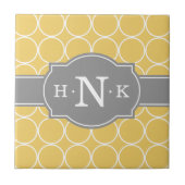 Graues Monogramm Fliese (Vorderseite)