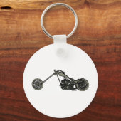 Graues Motorrad Schlüsselanhänger (Vorderseite)