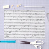 Graues Musical Score Tissue Seidenpapier (Handwerk)
