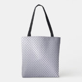 Graues Muster aus hellrosa Diamantplatten Tasche (Rückseite)