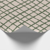 Graues Muster Elegant und ausgefeilt Geschenkpapier (Ecke)