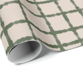 Graues Muster Elegant und ausgefeilt Geschenkpapier (Rolleneckpunkt)