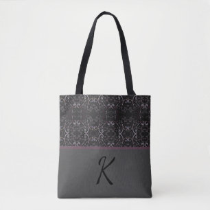 Graues Muster Personalisiert Tasche