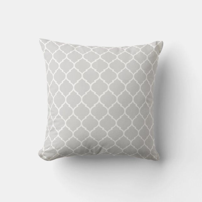 Graues Muster Pillow Kissen (Vorderseite)