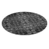 Graues Musterglas-Schneidbrett Schneidebrett (Ecke)