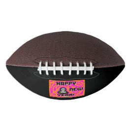 Graues neues Jahr wünscht Fußball Football