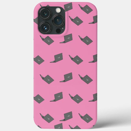 Graues Notebook mit Bird-Logo-Cartoon Case-Mate iPhone Hülle (Rückseite)