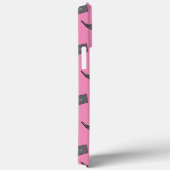 Graues Notebook mit Bird-Logo-Cartoon Case-Mate iPhone Hülle (Rückseite / Rechts)