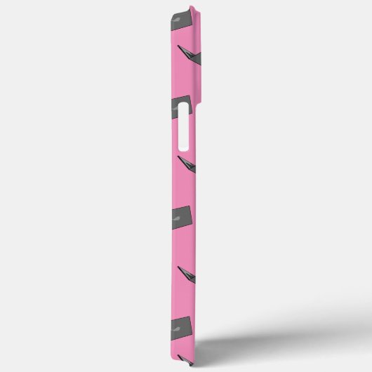 Graues Notebook mit Bird-Logo-Cartoon Case-Mate iPhone Hülle (Rückseite / Rechts)