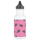 Graues Notebook mit Bird-Logo-Cartoon Edelstahlflasche (Links)