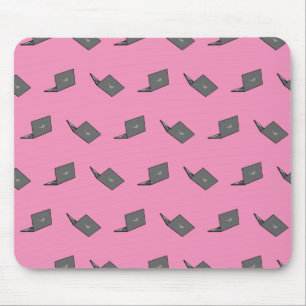 Graues Notebook mit Bird-Logo-Cartoon Mousepad