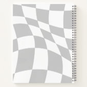 Graues Notebook Notizblock (Rückseite)