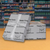 Graues Osterpapier Geschenkpapier