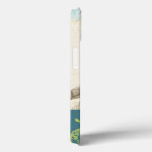 Graues Owl im Muster-Hintergrund Case-Mate iPhone Hülle (Rückseite / Rechts)