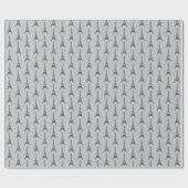 Graues Pariser Geschenkpapier Geschenkverpackung F (Flach)