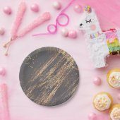 Graues Party aus Marmor Pappteller (Party)