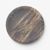 Graues Party aus Marmor Pappteller (Vorderseite)