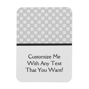 Graues Patchwork-Muster Magnet