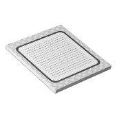 Graues Patchwork-Muster Notizblock (angewinkelt)