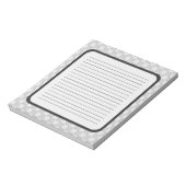 Graues Patchwork-Muster Notizblock (Rotiert)