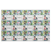 Graues Personalisiertes Fotolack Monogramm Stoff (Fat Quarter (45,7 x 55,9 cm))