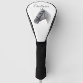 Graues Pferd Design Golf Headcover (Vorderseite)