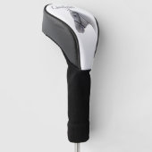Graues Pferd Design Golf Headcover (angewinkelt)