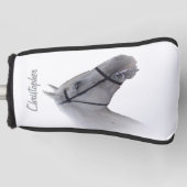 Graues Pferd Design Golf Headcover (Vorderseite)