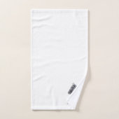 Graues Pferd Design Monogramm Badhandtuch Set (Handtuch)
