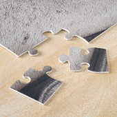 Graues Pferd, Nahes Auge Puzzle (Seite)