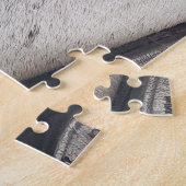 Graues Pferd, Nahes Auge Puzzle (Seite)