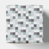 Graues Pixel-Muster Geschenkschachtel (Oben)