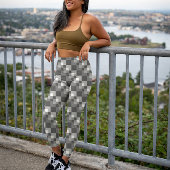 Graues Pixelmuster Leggings