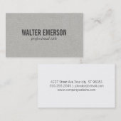 Graues Plus-Muster Visitenkarte (Vorne/Hinten)